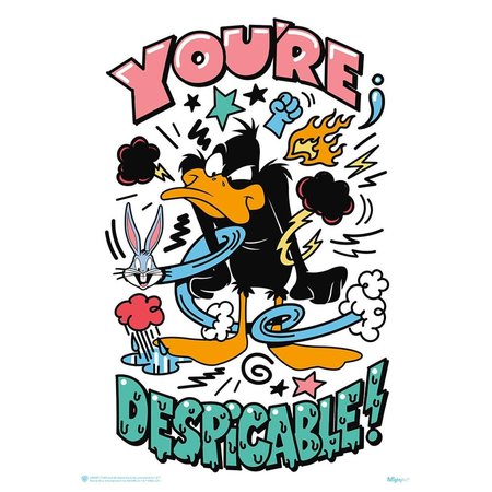 TREND SETTERS Looney Tunes Youre Despicable Mightyprint Wall Art MP17240585